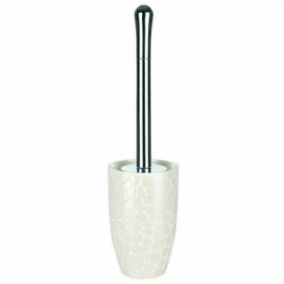 Полноразмерное изображение Ерш для унитаза Spirella Darwin Pebble, белый