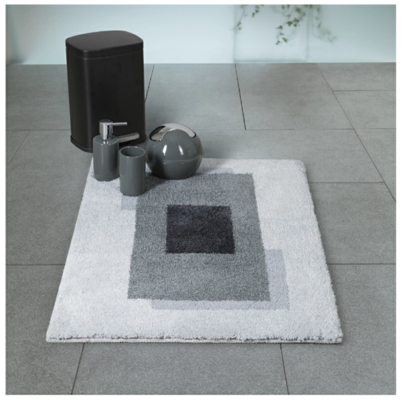 2 Коврик для ванной 60x90см Spirella Anela, серый фото 2