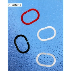 Серия номенклатуры фотографии большого размера Кольца для штор Spirella C-minor, 12шт, цвет белый фото 3