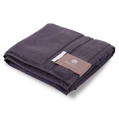 1 Полотенце махровое Pappel Cirrus/S 50x100см, цвет антрацит