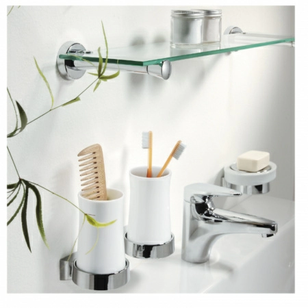 Стакан для зубных щеток Spirella Sydney, белый фото 2