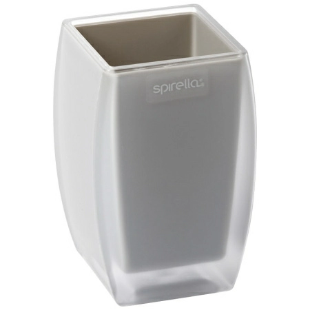 Полноразмерное изображение Стакан для зубных щеток Spirella Freddo, серый фото 1