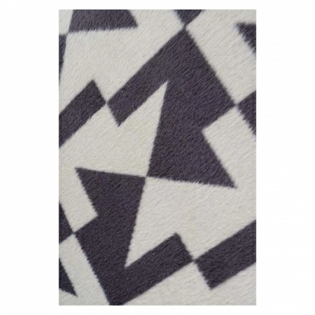 2 Плед 150x200см Pappel Scotch Jacquard, серый с белым фото 2