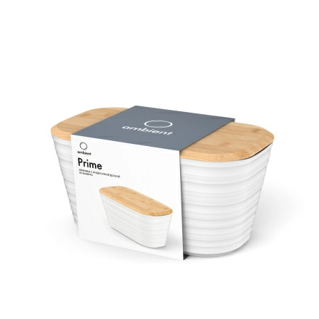 Полноразмерное изображение Хлебница Ambient Prime с бамбуковой крышкой фото 1